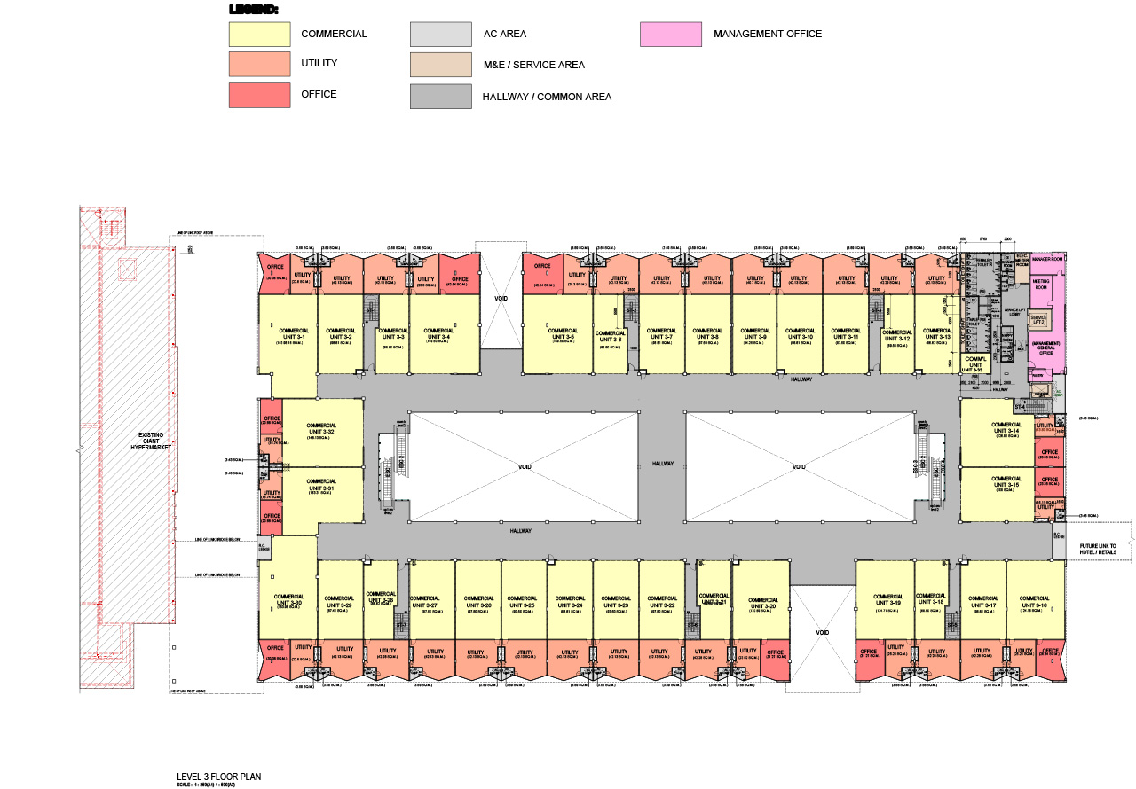 Permy Street Mall Level 3 Floor plan