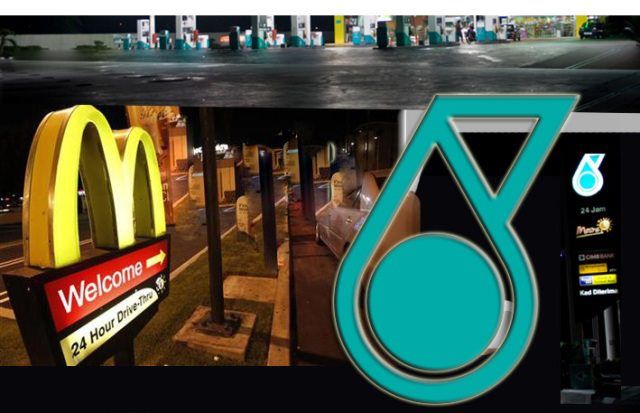 24 Hours Mcdonald's Drive Thru in Petronas Miri