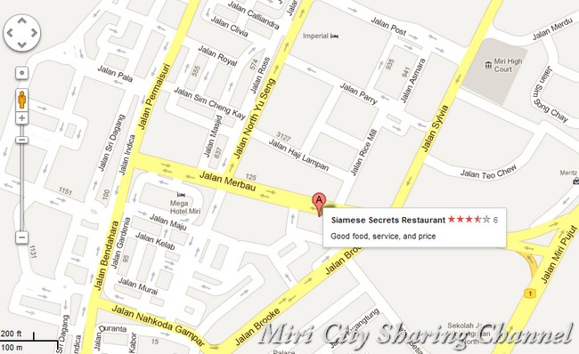 Siamese Secrets Restaurant Miri City