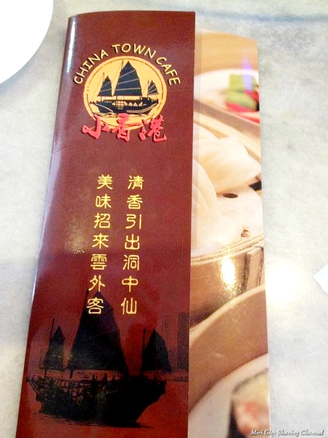 China Town Cafe Menu