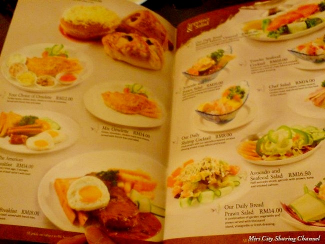 What is inside Our Daily Bread menu