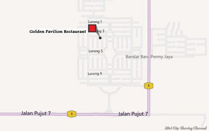 Golden Pavilion Restaurant Miri Map