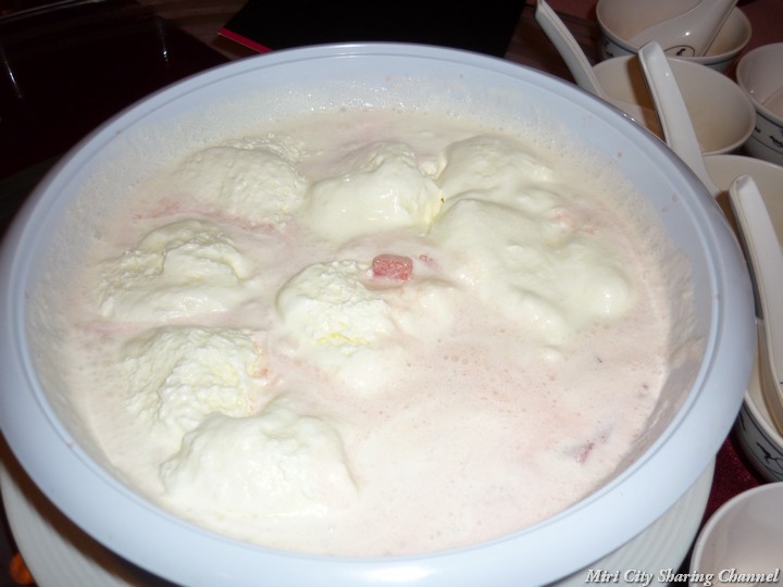 Watermelon Sago with Vanilla Ice-cream