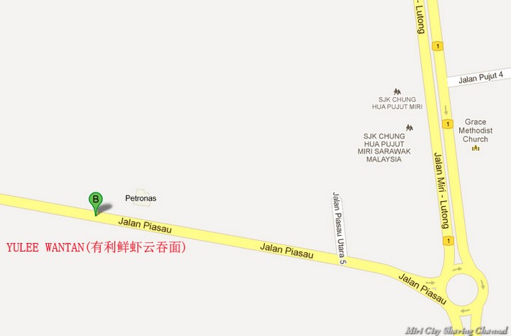 Yulee Wantan Map Piasau Miri