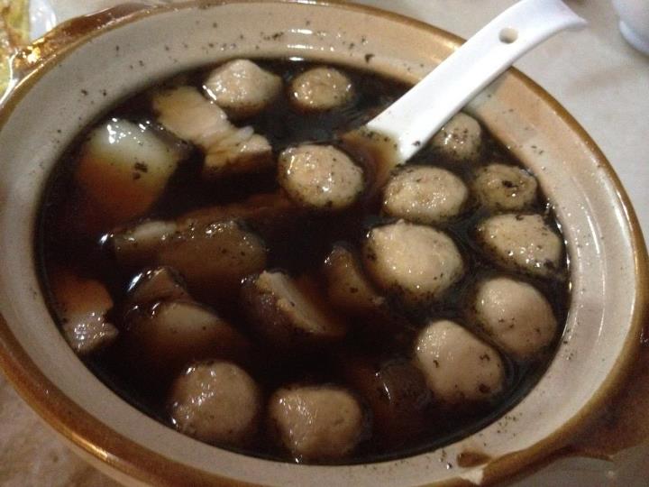 Bah kut teh with meat balls