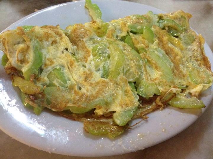 Bittergoard with eggs