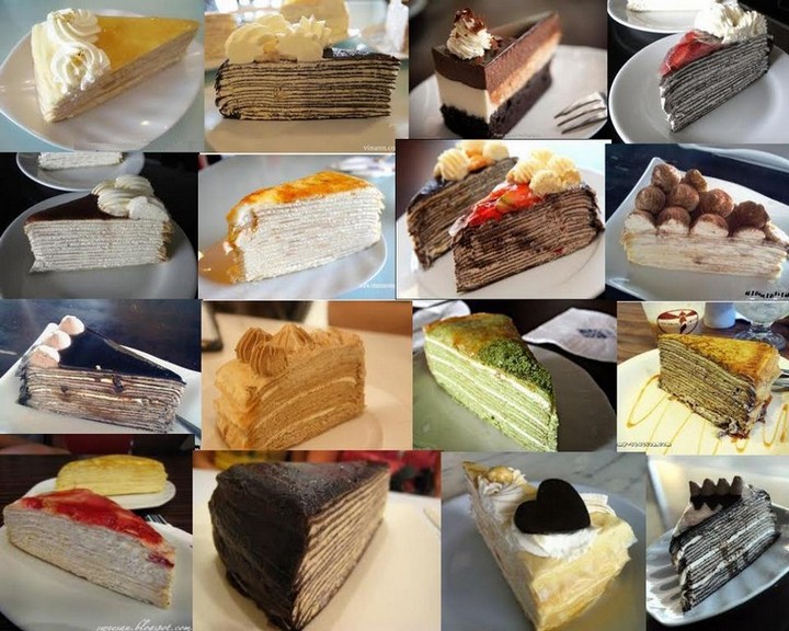 Mille Crepe cakes photos sample