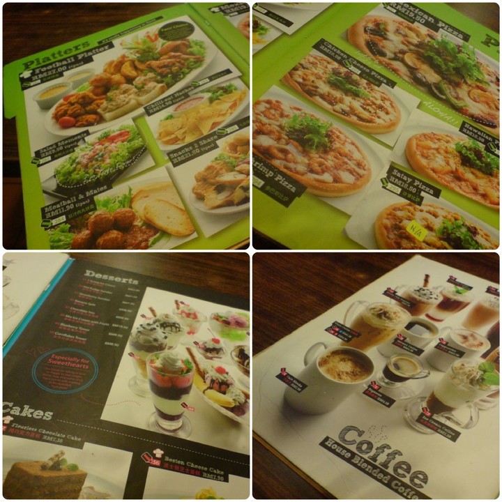 Station One Cafe Menu (Pizzas, Platters, Beverages, Desserts)
