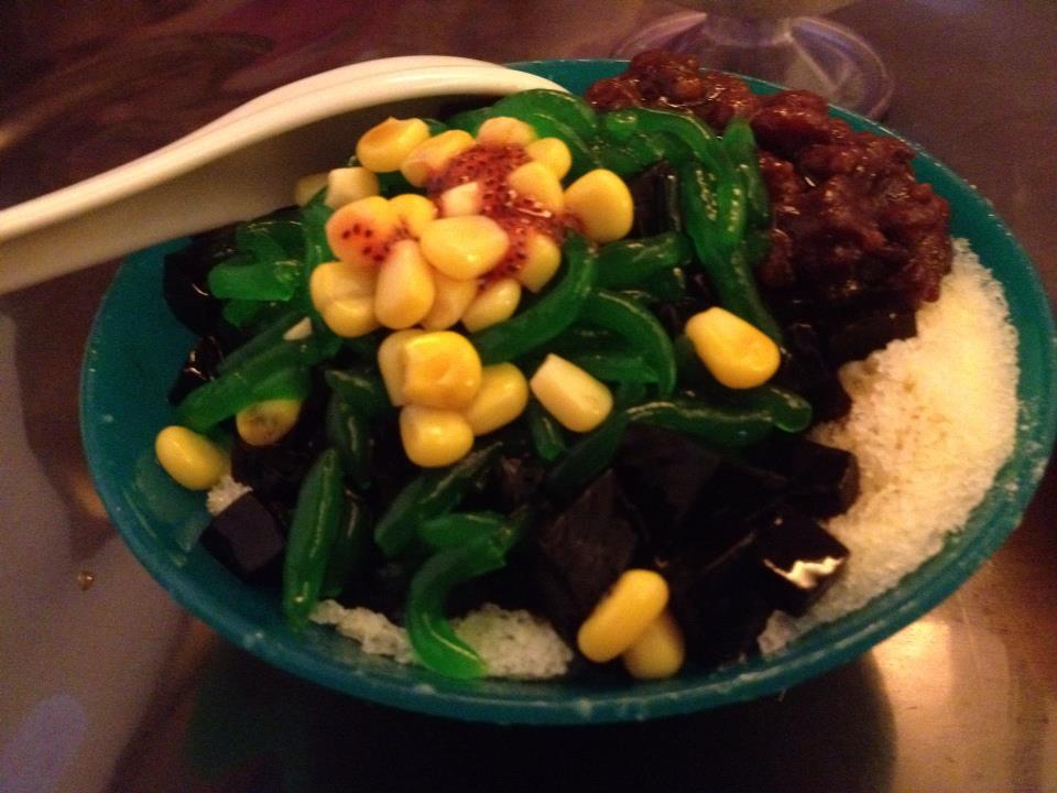 Ice Kacang Cendol with Corns