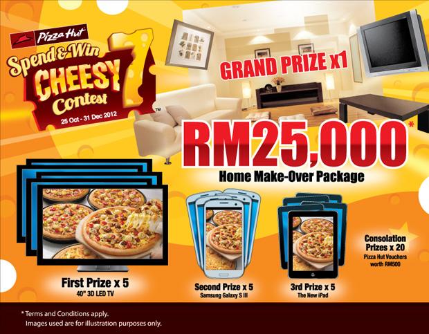 Pizza Hut Spend & Win Cheesy 7 Contest