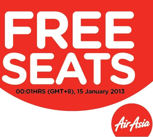 2013 AirAsia FREE International Air Tickets