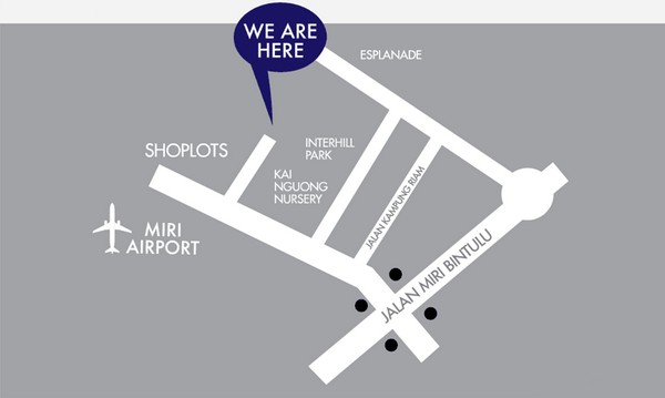 Homelite Resort Apartments Miri City Location Map