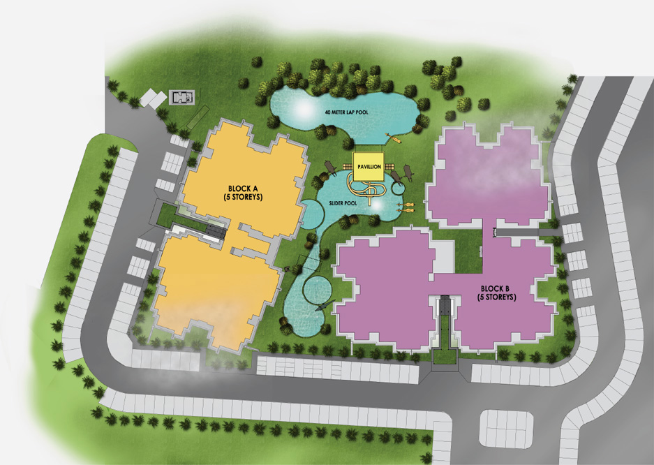 Homelite Resort Site Swimming Pool Map