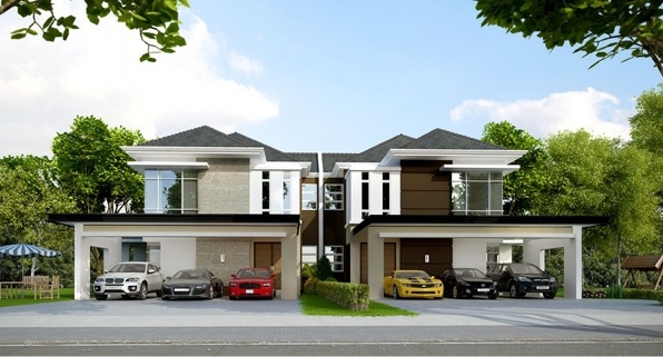Sejati Residences 3 Storey Semi Detached Semi Detached House Cyberjaya Selangor Malaysia House Architecture Design Facade House Architecture