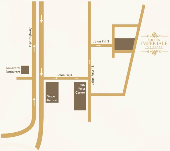 Green Imperiale Residence Location Map