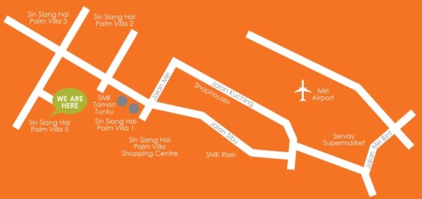Sing Siang Hai Palm Villa 5 Location Map