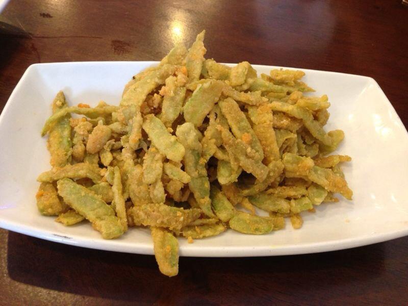 Crispy Bitter Gourd with Salt Egg