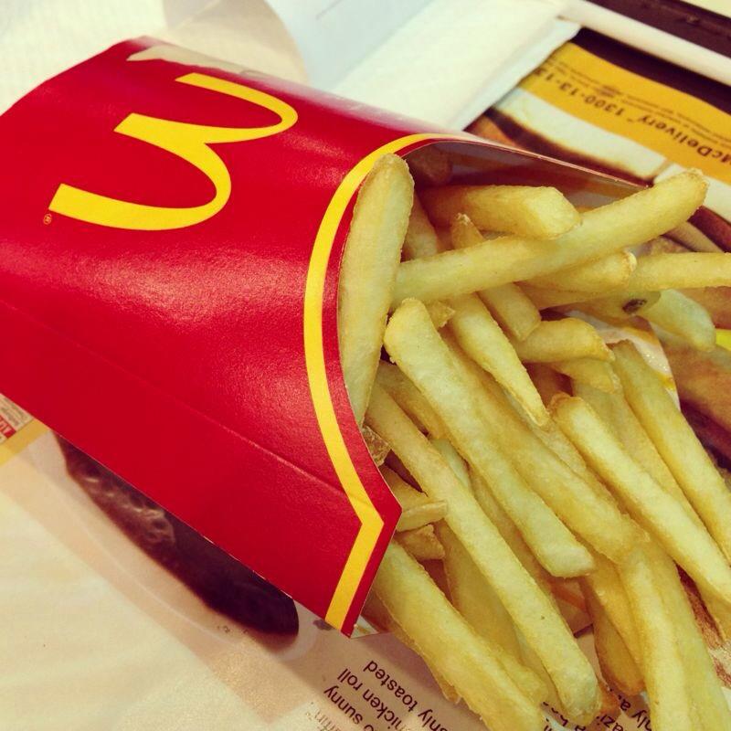 French Fries at Mc Donald Drive Thru Jalan Pos Miri