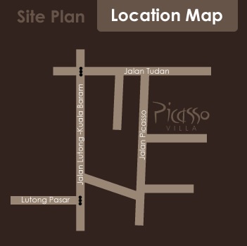 Location Map of Picasso Villa