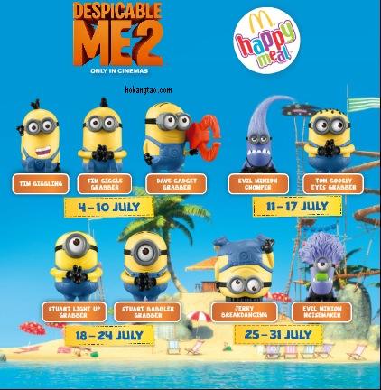 Descipable Me 2 Minion collections now in Malaysia