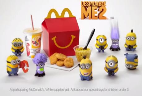 Despicable Me 2 McDonald Happy Meal toy Minions