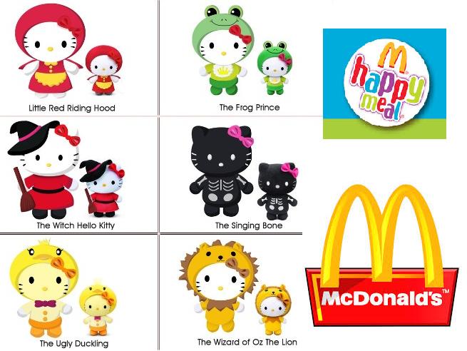 McDonald Hello Kitty Fairy Tales Happy Meals Set