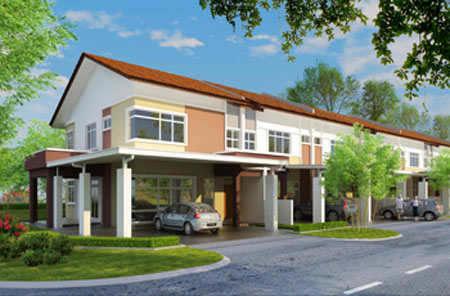 Telstar Double Storey Terrace House at Desa Murni