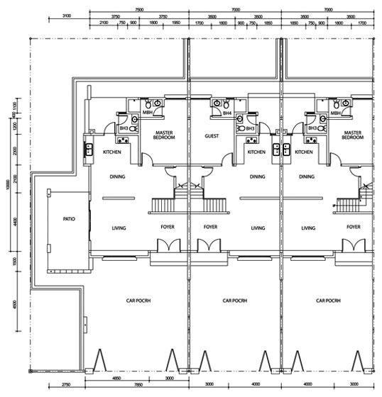 Curtin Water Double Storey Terrace House Miri