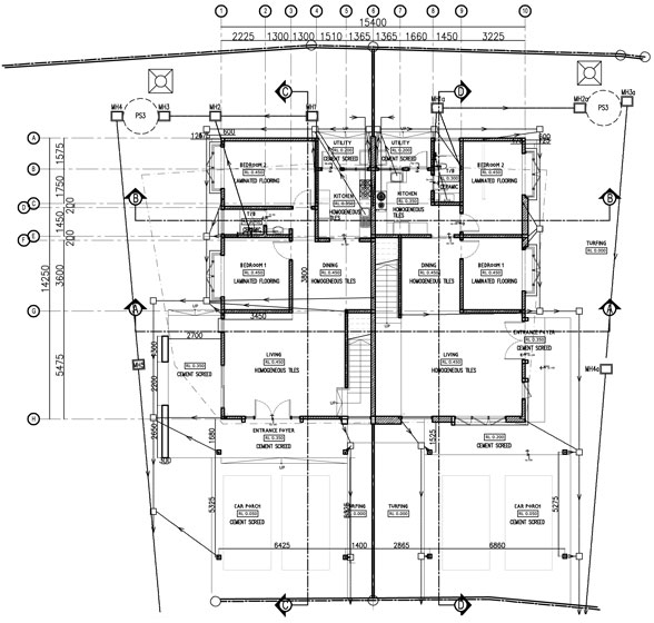 Greenville phase 4 1half storey semi detached ground floor plan