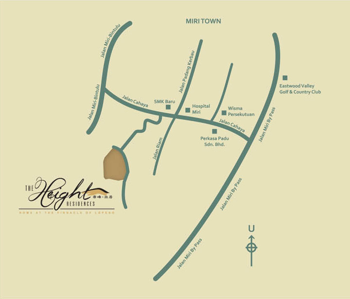 Locality Plan of The Height II Residences