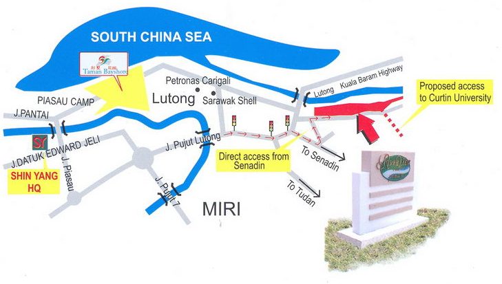 River View Park Miri Map