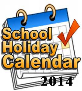 2014 school holidays calendar