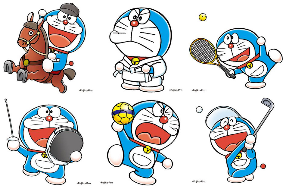 tokyo olympics 2020 doraemon set1