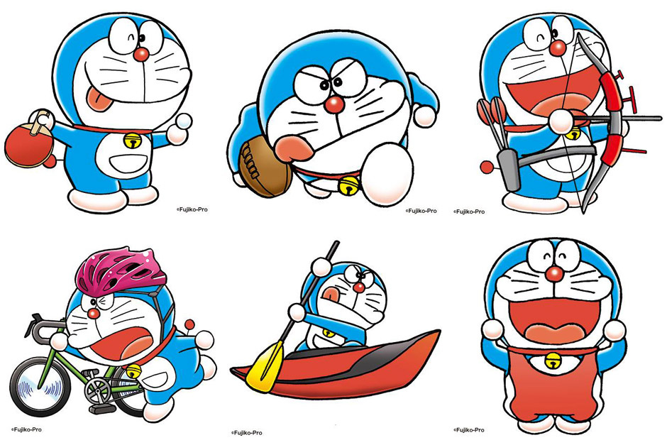 tokyo olympics 2020 doraemon set2