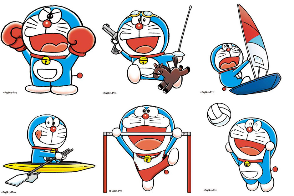 tokyo olympics 2020 doraemon set3