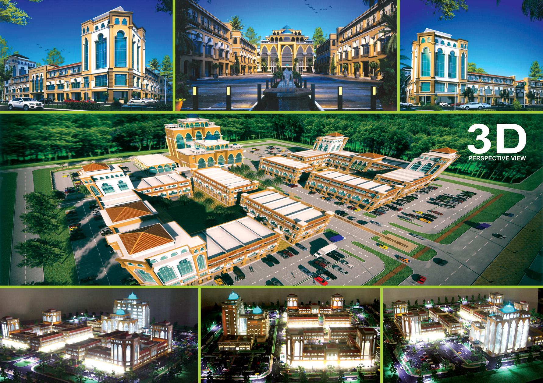 3D views of Miri 101 Commercial Centre