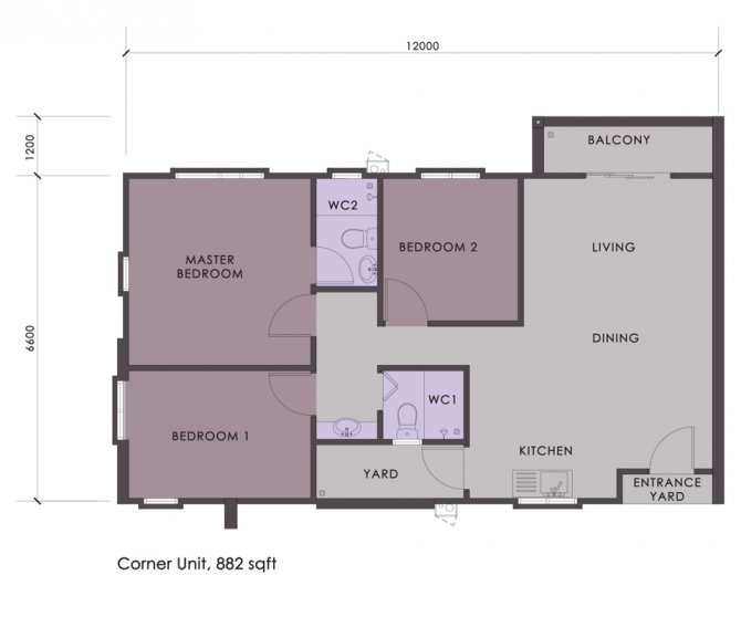 Bahagia Residences Corner Unit