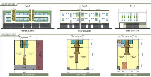 building plan for Senadin Gateway Miri