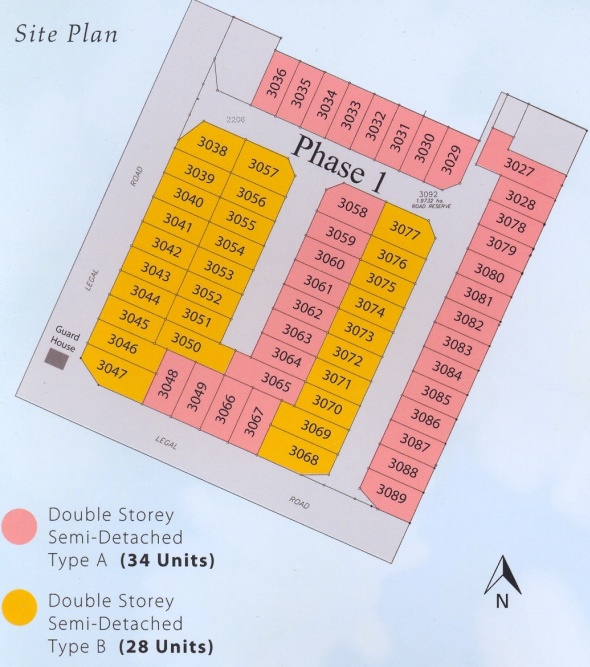 Bayshore Villa phase 1 siteplan