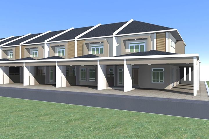 Homemas Development Miri Double Storey Terrace House