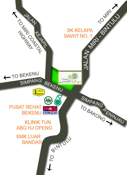 lambir jaya park locality map