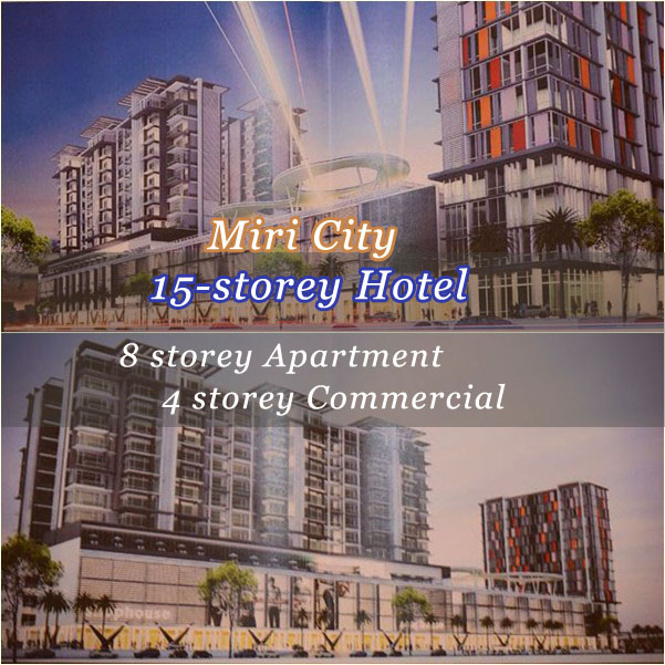 15 Storey Hotel with 250 Rooms by Chinese Associations Miri