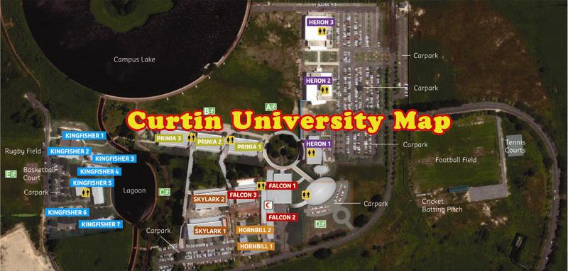 Curtin University Map
