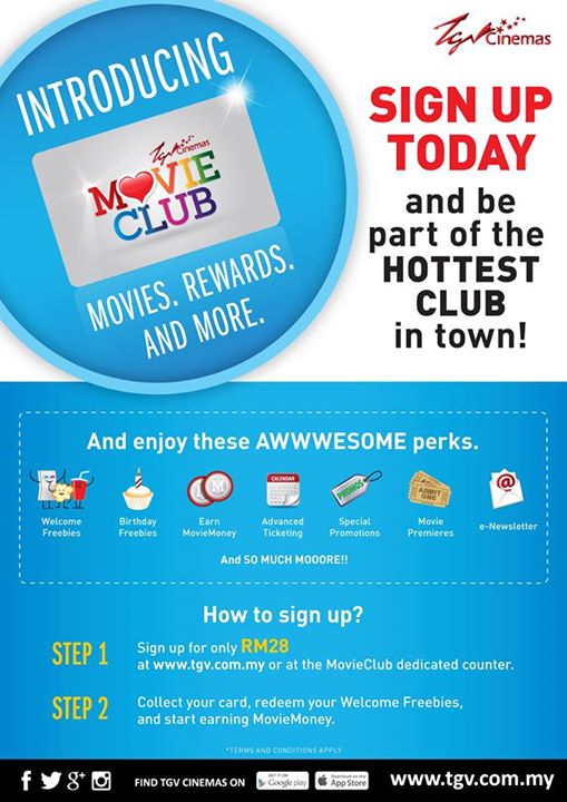 TGV Cinemas Movie Club Benefits – Miri City Sharing