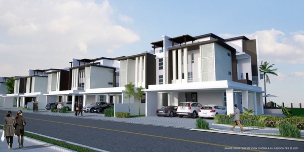 Four Storey Semi-Detached House at Luak Bay Miri 2