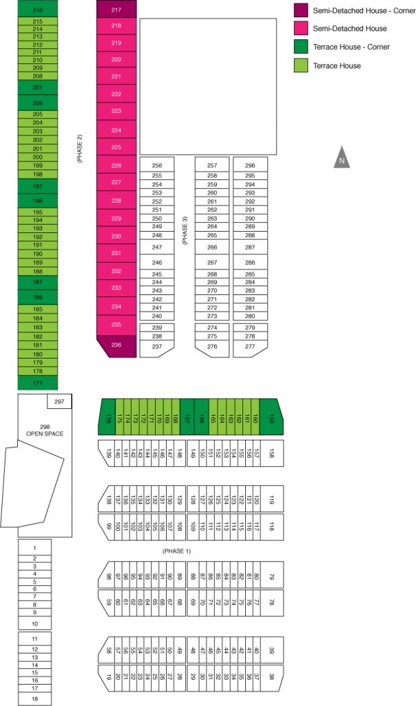 Lakeshore Villa Semi-D Terrace site plan