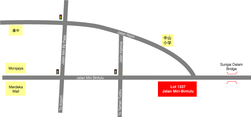 Location Map Lot 1337 Jalan Miri - Bintulu Ground Floor