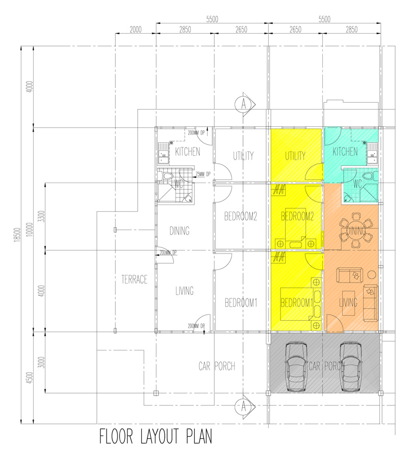 lakeshore villa Single Storey Floor Plan