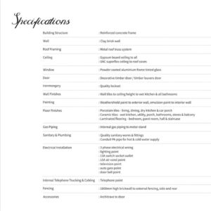 Specifications