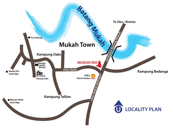 MukahRia location Map